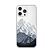 Blingy's for iPhone 16 Pro Max Case, Snow Mountain Pattern Cool Scenic Landscape Nature Design Transparent Soft TPU Protective Clear Case 6.9 inch (Mountain Peak)