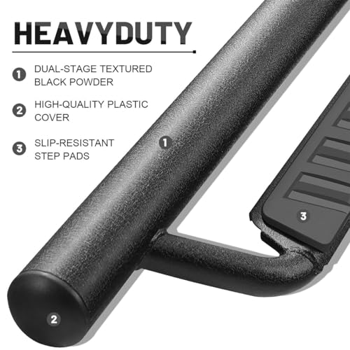 Estribos 3" para Chevy Colorado/Canyon 2015-2023 en negro miniatura 3