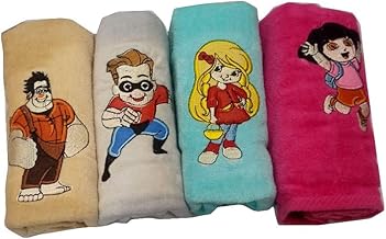 طقم فوط أطفال مصنعة من نسيج القطن المصرى قطن بيور، من تايجرز تريد لاين، متعدد الألوان