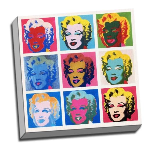 Marilyn Monroe Warhol - Cuadro enmarcado (20 x 50 cm)