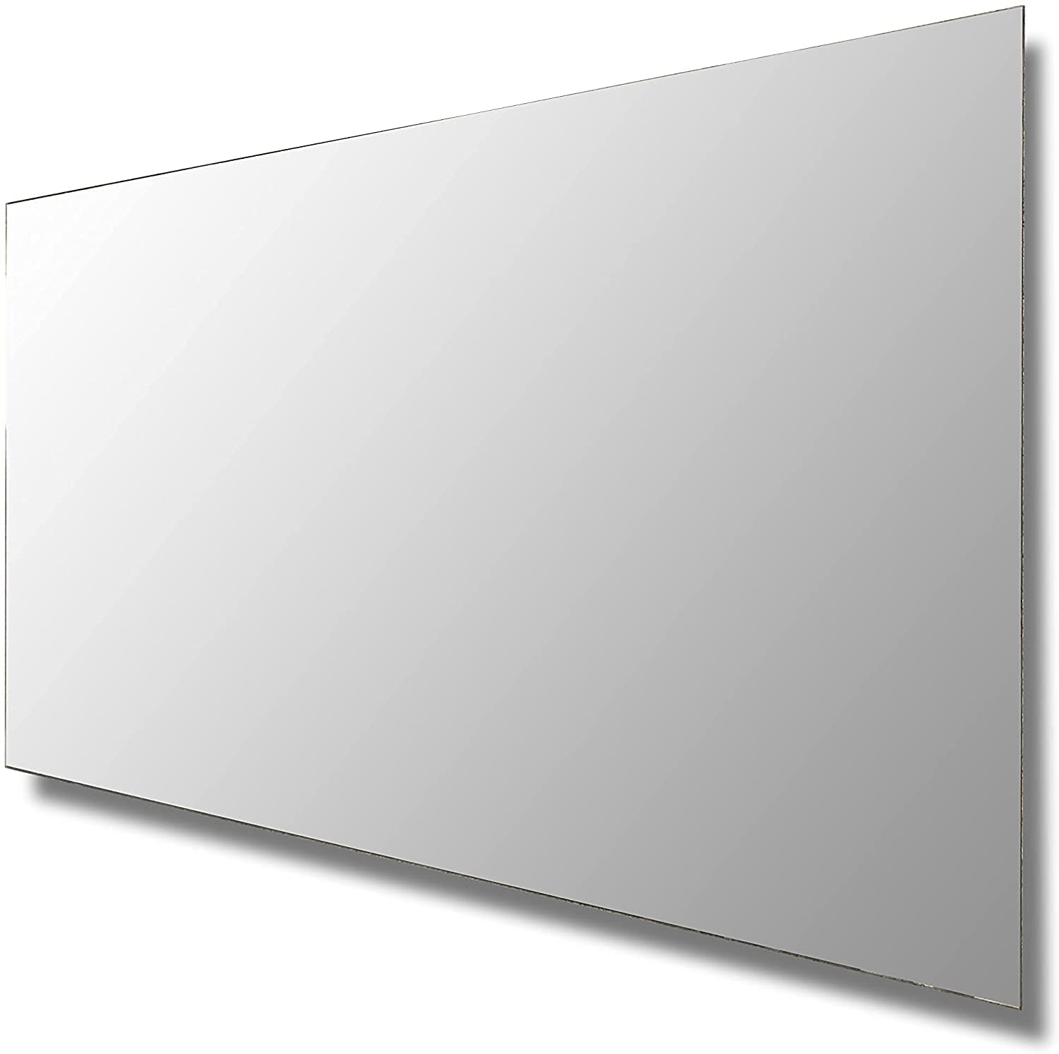 Espejo 120x80 cm Baño Smooth | Vidrio con ANTIVAHO, Instalación Fácil, Horizontal | Diseño Moderno y Minimalista, Sin Luz, Plata Ecológica | Vidrio