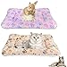 2 pezzi piccoli animali peluche letto in pile cuscino sonno furetti porcellino d'India criceto coniglio tappetino per gattino, cucciolo, coniglio, cincillà, gatto (XL: 68.6 x 48.3 cm, set -B)