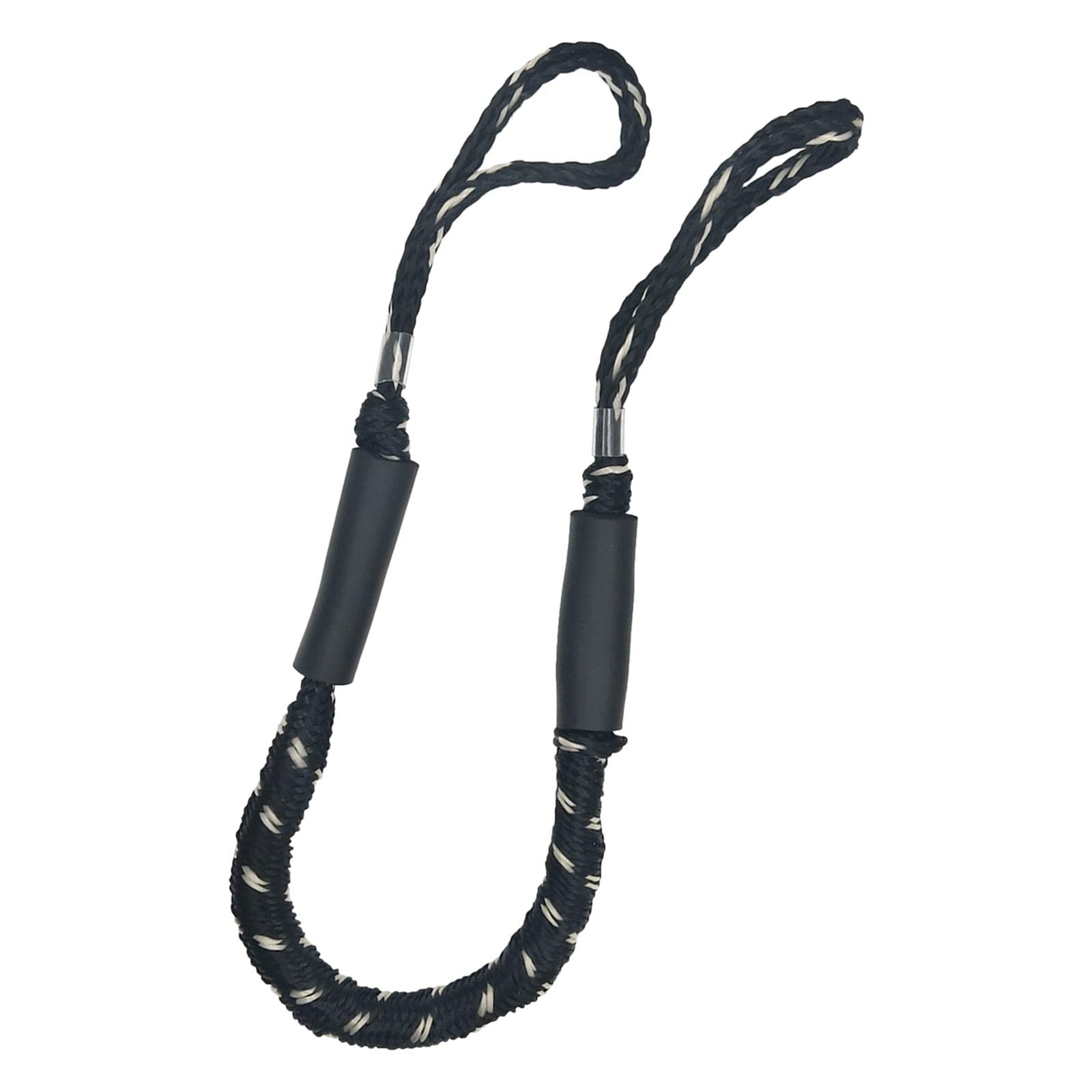 Jfgctyhxy Black White Dots Bungee Dock Line Stretchable Mooring Rope Boat Anchor(Black White Dots)