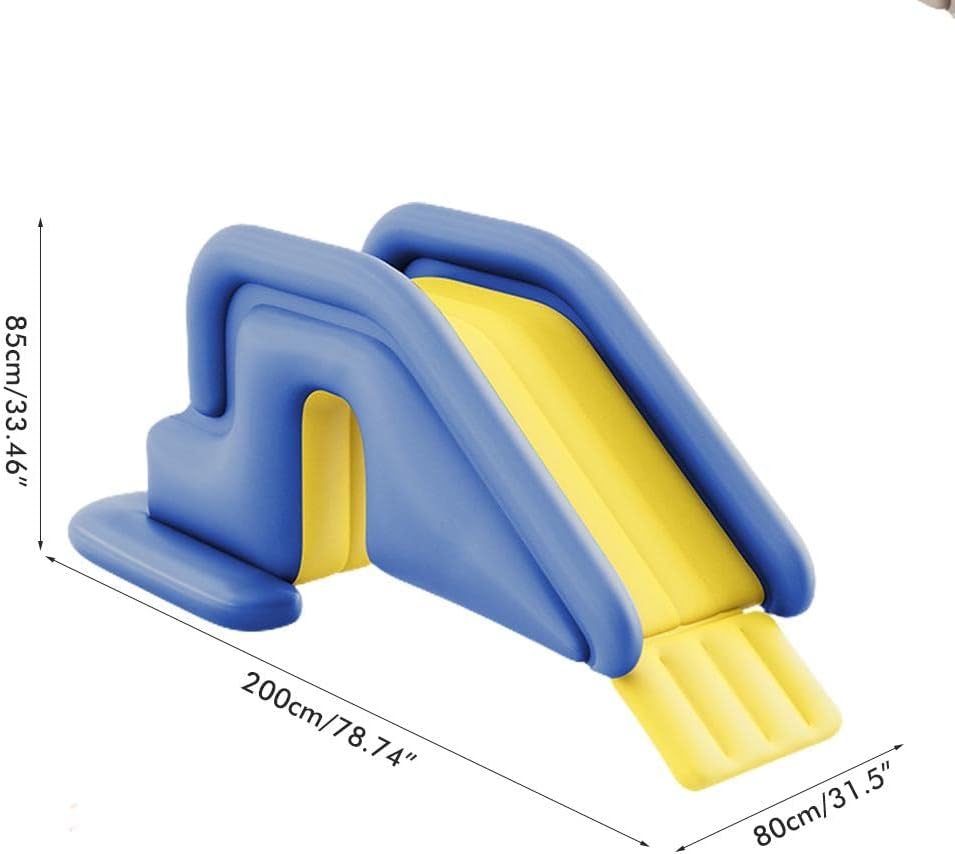 Inflatable Water Slide, Pool Slide, Water Slide, Compact Inflatable Pool Slide Blow UP Water Slide with Blower, Summer Fun Outdoor, Pool Slide(A)