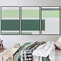 3 Piece Framed Canvas Wall Art Abstract Colorful Cool Geometric Canvas Prints Home Artwork Decoration for Living Room,Bedroom - 16