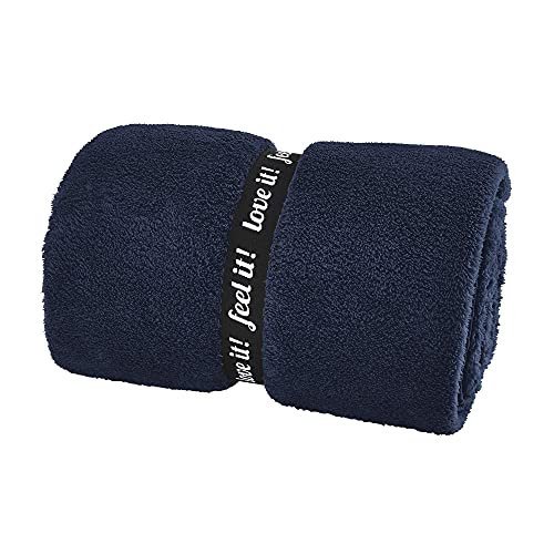 s.Oliver Wellsoft Kuscheldecke 150x200 cm – Super Flauschige Mikrofaser Decke dunkelblau, hochwertiger Polyesterflausch s.Oliver Wellsoft Kuscheldecke 150x200 cm – Super Flauschige Mikrofaser Decke dunkelblau, hochwertiger Polyesterflausch