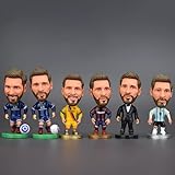 メッシ Lionel Messi ライオネルはメッシアンドレス サッカー フィギュア コレクタードール おもちゃ 子ども向けフィギュア おもちゃの模型 食玩 置物・オブジェ 激カワ カプセル玩具 インテリア雑貨 カーアクセサリー インテリア 装飾 贈り物 記念品 誕生日プレゼント ワールドカップお土産 （6個セット) (A)