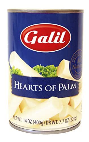 Galil Whole Hearts of Palm, All Natural/Non-GMO, 14 Ounce (Pack