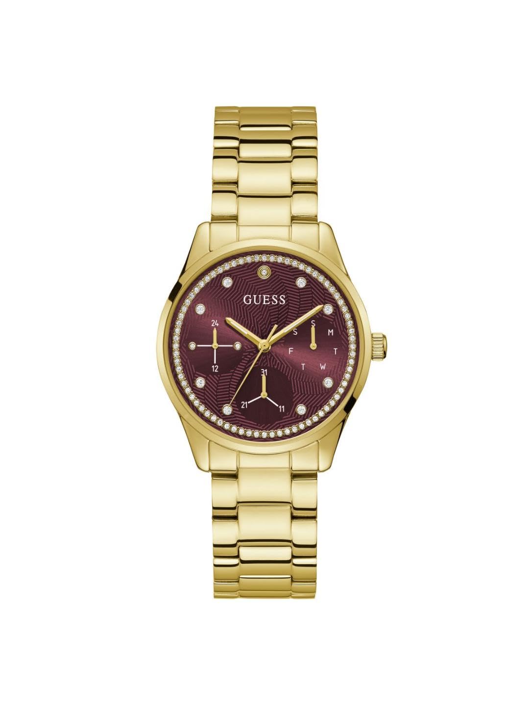 GUESS Stainless Steel Red Dial Women Analog Watch - Gw0659L5 (B0CLF4YJHB) Amazon Price History, Amazon Price Tracker