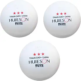 3 Bolas Tênis De Mesa Ping Pong Hueison Profissional(Branco)