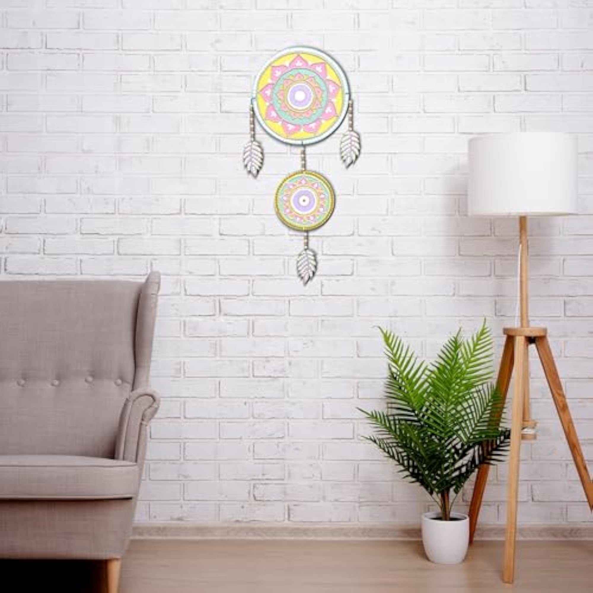 PRISHA'S Handcrafted Lippan Wall Decor, Set of 3 Frames