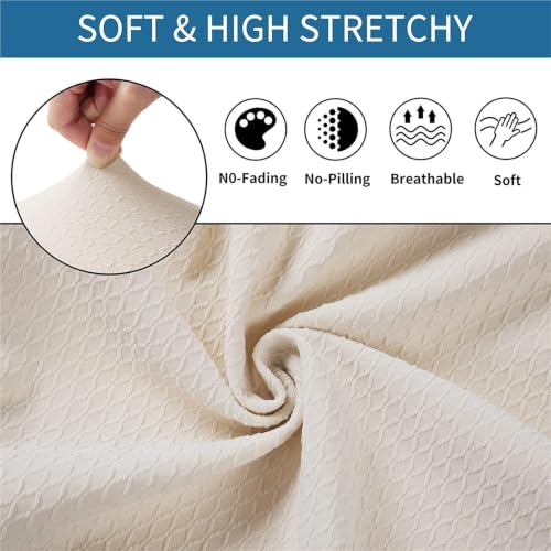 Fundas impermeables de silla jacquard elásticas que evitan manchas en hostelería y hogar 5