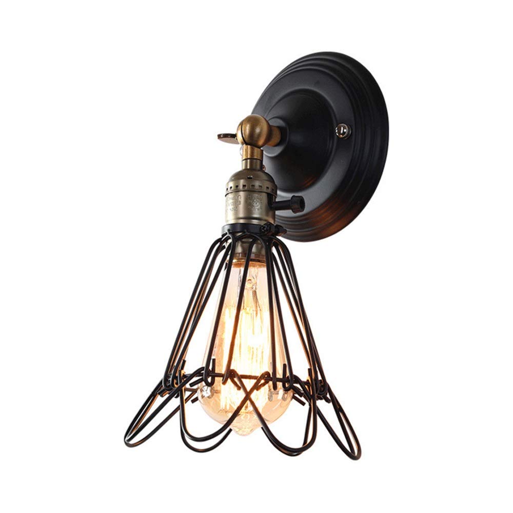 Lampe murale intérieure et extérieure vintage E27 lumière rétro pour café et bar