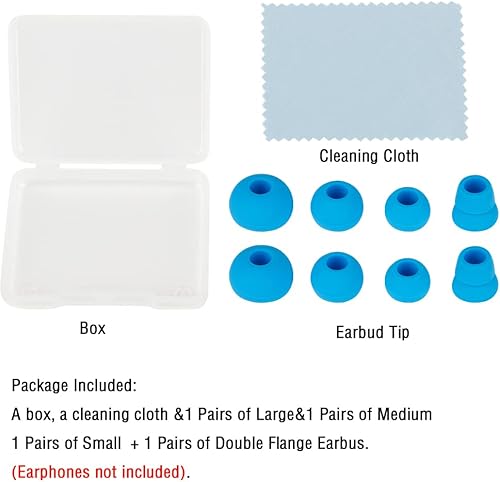 Miniatura 7 de WKYMY Puntas de silicona para auriculares de repuesto para auriculares compatibles con Powerbeats 123 Beats inalámbricos de Dre, 4 pares de puntas