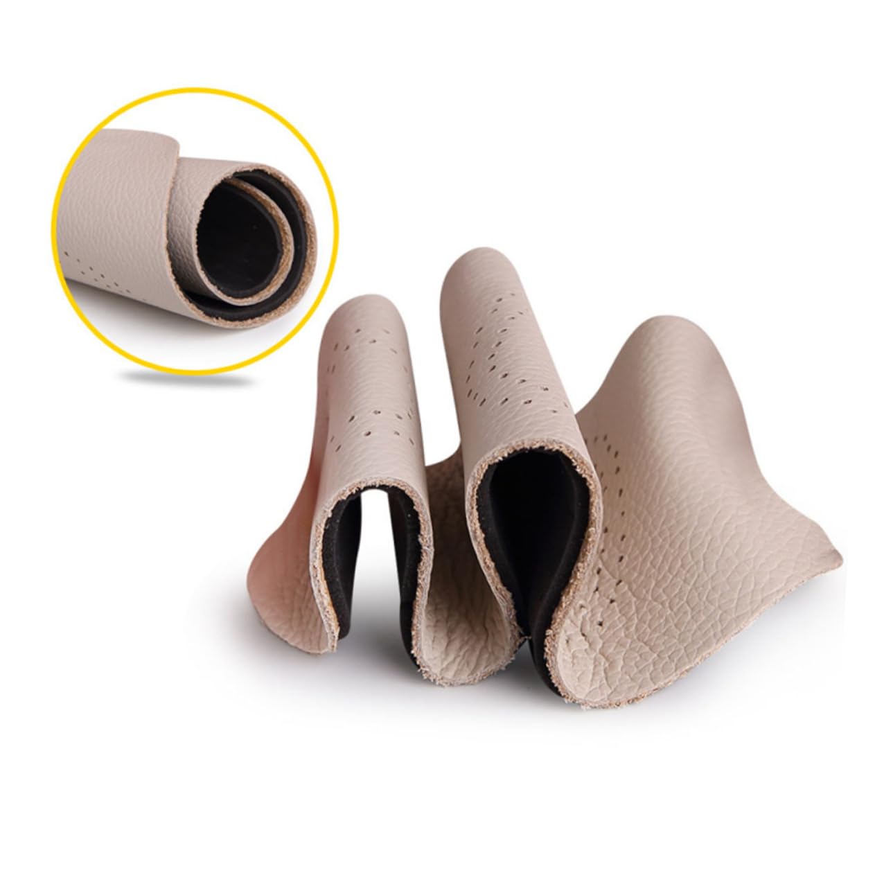 FRCOLOR 1 Pair Leather Insoles Sports Insoles Sports Shoe Pads Cowhide Insoles Breathable Insoles