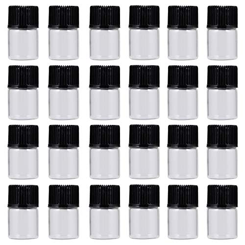 NOLITOY 30 Piezas Botella De Vidrio Botellas De Muestra Pequeñas Botellas De Rodillos Beber Botella Dispensador Botella De Agua Aislada Alcohol Difusor Bomba Jarabe Ver Solvente