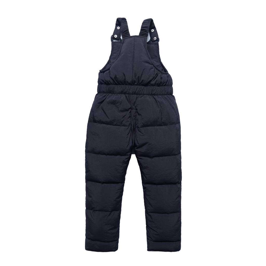 Salopette de neige pour bébé garçon et fille - Imperméable - Isolation - Fermeture éclair - Pantalon de ski chaud - Combinaison de neige coupe-vent - Salopette de ski - Salopette de snowboard