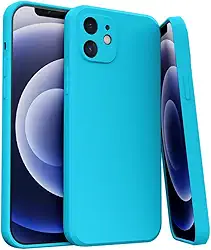 Capa Capinha Anti Impacto Para iPhone 11 Silicone Aveludado Premium (AZUL PISINA)