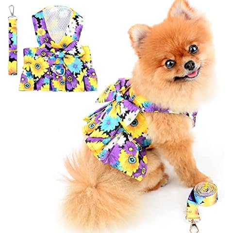 PAIDEFUL Arnés Vestido con Correa para Perros/Gatos Cover