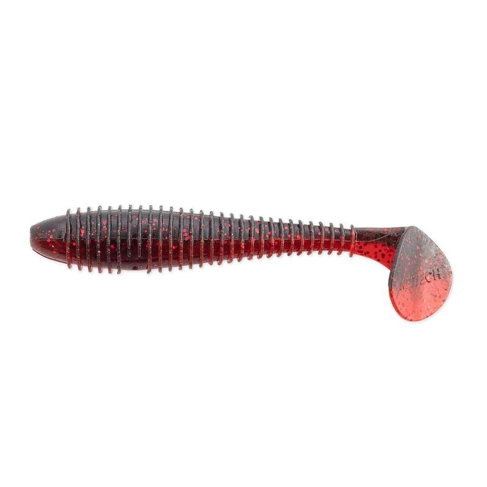 Keitech Fat Swing Impact Swimbait - 3.8 Inch, Black Cherry Color, Paddle Tail Soft Bait For Fishing - View #4