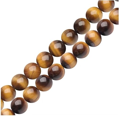 Miniatura 1 de Adabele - 2 hebras de piedras preciosas curativas de ojo de tigre amarillo de grado A de 0.315 pulgadas (0.315 in), cuentas sueltas redondas,