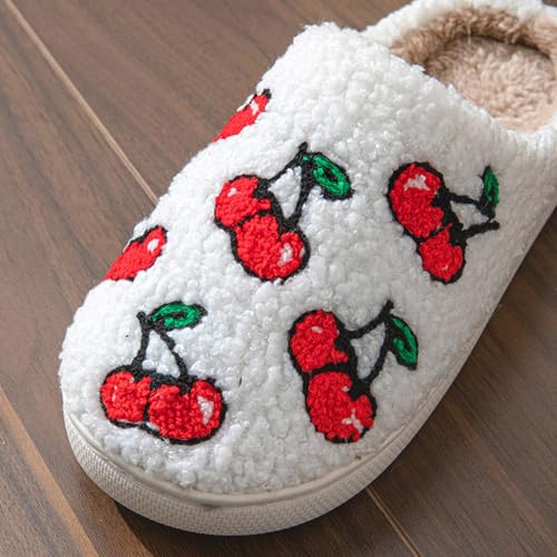 Slippers for Women 2025,Women's Cute Fuzzy Pineapple Slippers Memory Foam Fluffy Couple Slippers Soft Cozy Non-Slip House Indoor Outdoor Shoes4