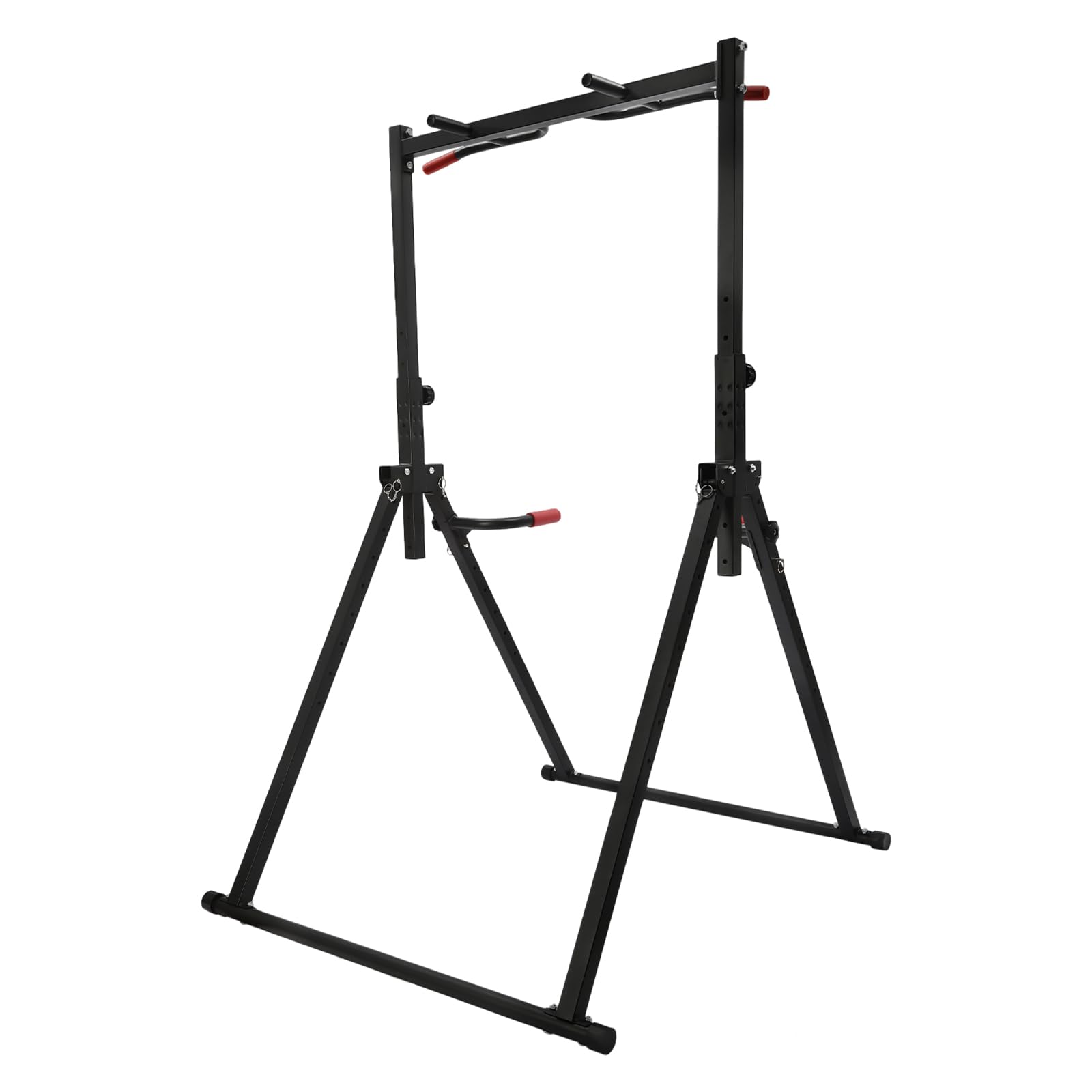 Foldable Power Tower Pull-up Push-ups, Adjustable Multi-functional Home Gym Strength Training Equipment, Fitness Triangular-designed Push-up Frame