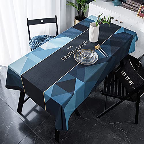 Nappe rectangle imperméable en polyester anti-tache multi-taille