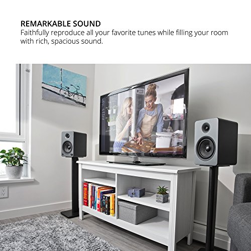 Image of Kanto YU6MG Powered Bookshelf Speakers with Bluetooth and Phono Preamp | Pair | Matte Grey