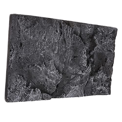 Garneck Reptile Tank Decoration Stone Background Board 3D Background Plate for Reptile Aquarium