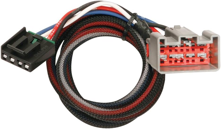 Tekonsha 90160 Primus IQ Proportional Brake Controller for Trailer with 2, 4, 6 Brakes (1-3 Axles) and 303400 Trailer Brake Controller Custom Harness for Select Model Ford, Lincoln