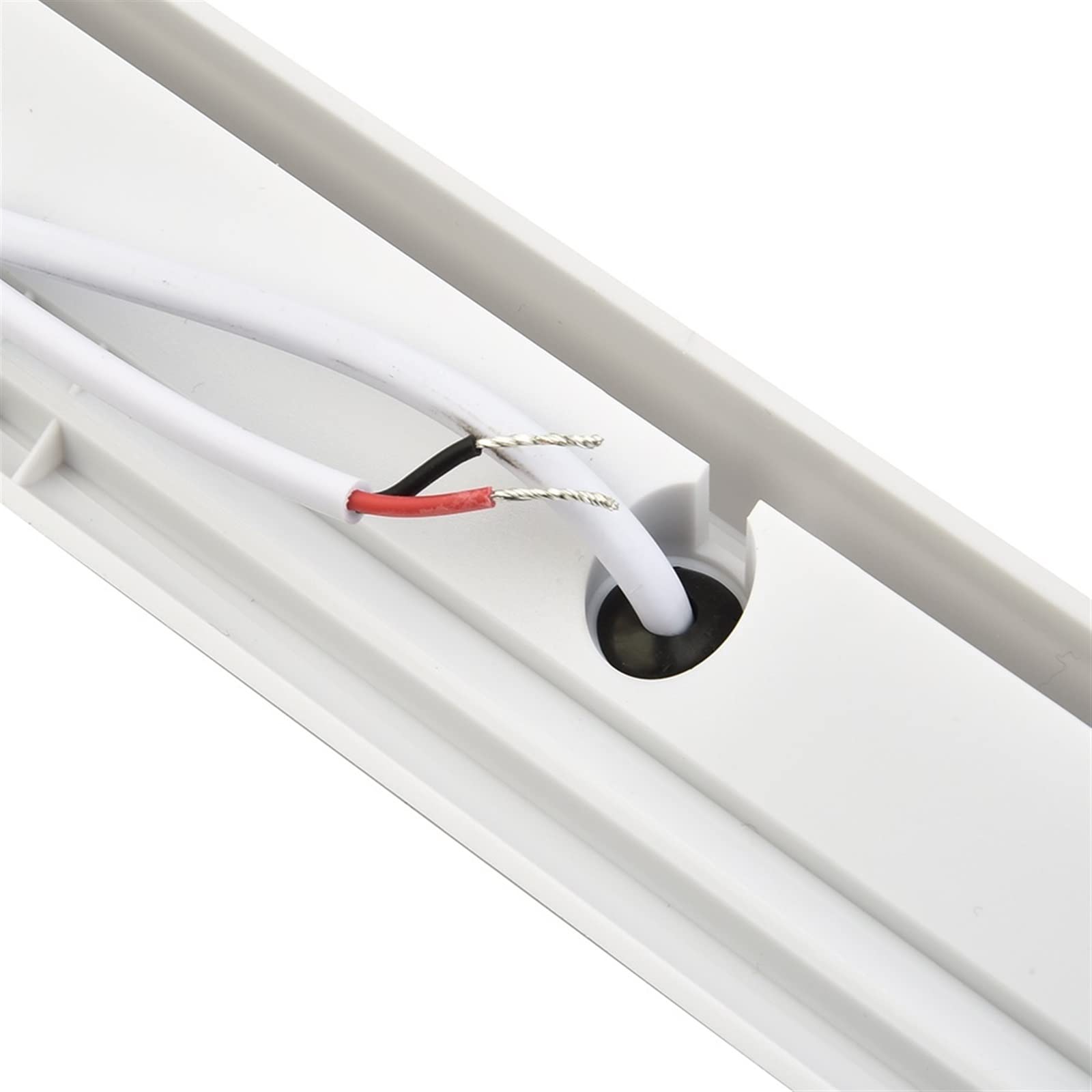 12-28VDC RV LED Tenda da sole Portico Luce Impermeabile Camper Caravan Lampade parete for interni Barra luminosa Van Lampada esterna,Risparmio di spazio compatto(Noir)