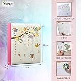 5x7'' Photo Albums Memo Writing Space 200 Photos Slip in case Album13 x 18 cm Size - Perfect Gifting Album for Wedding, Anniversary, Birthday X 2 by Arpan (Vintage Art Deco Style) - Image 3