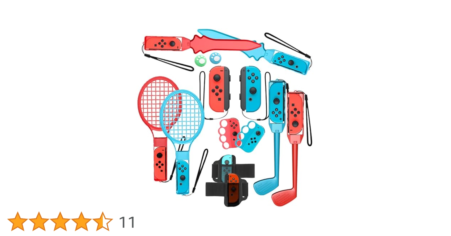 セット販売　ニンテンドースイッチスポーツソフト➕Joy-Con アクセサリ 楽天市場】Joy-con アクセサリー 10in1 Switch Sports スイッチ