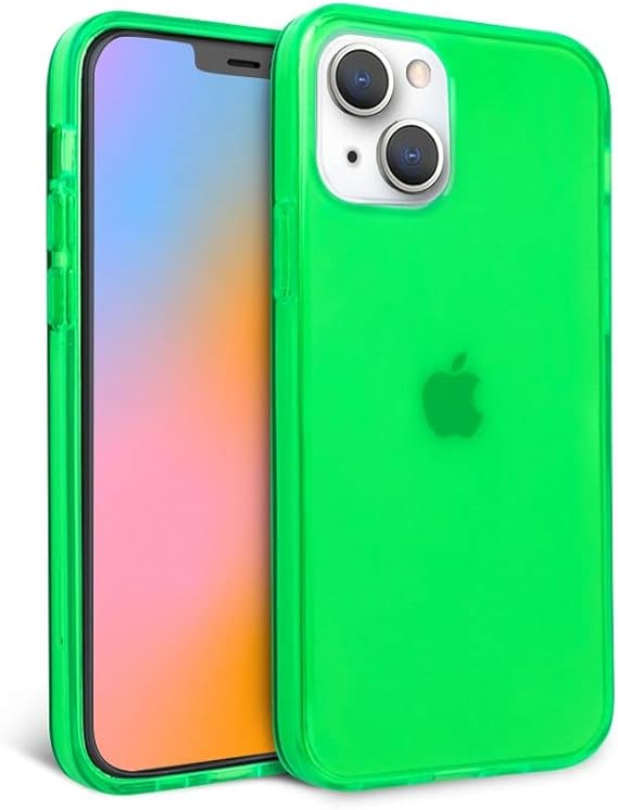 FELONY CASE iPhone 13/iPhone 14 Neon Green Clear