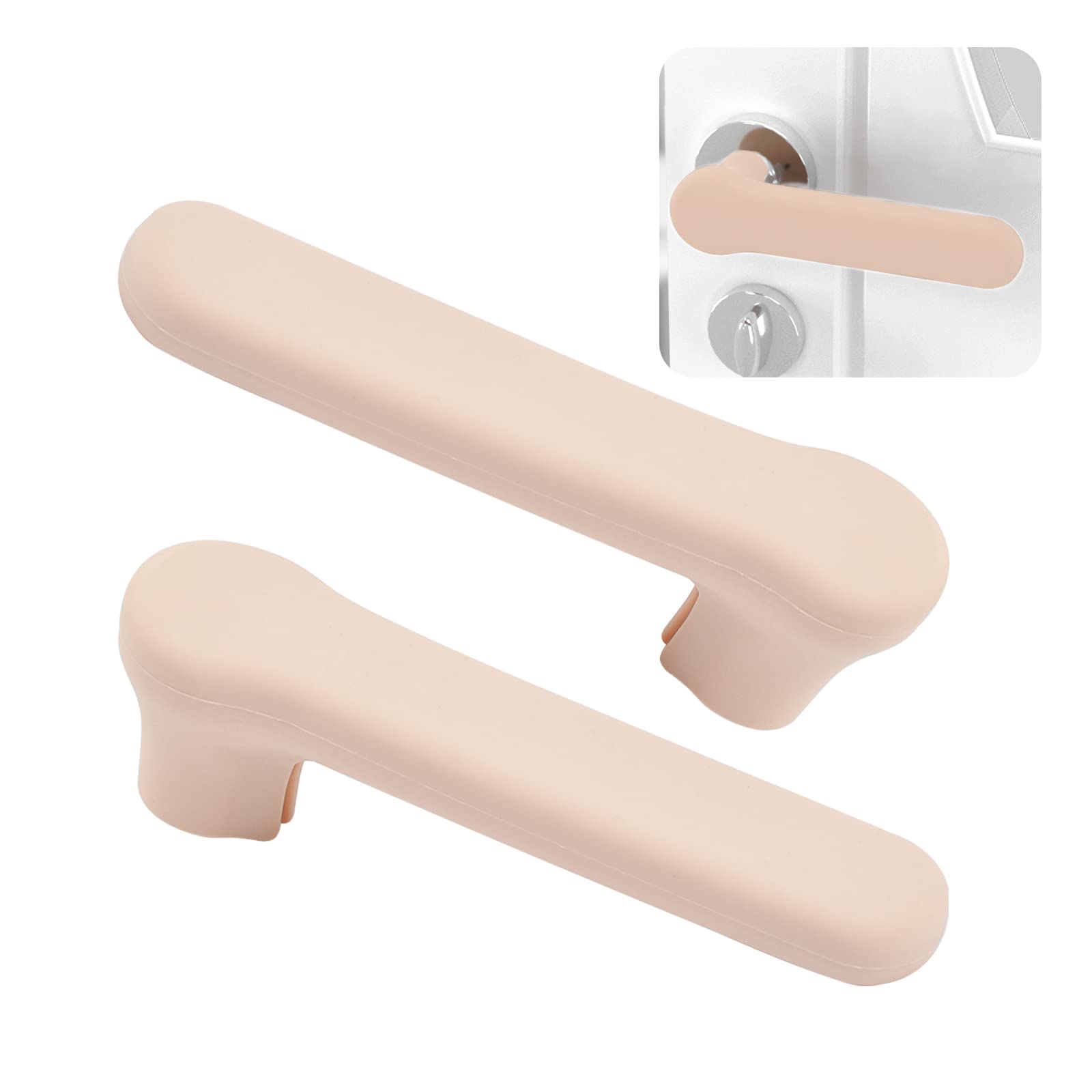 Paracolpi Maniglie Porte - Protezione Pareti E Mobili Beige