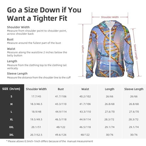 Women's UPF 50+ Sun Protection Hoodie DNA Genetic Helix Sun Shirt Long Sleeve Fishing Shirts for Men Jacket2