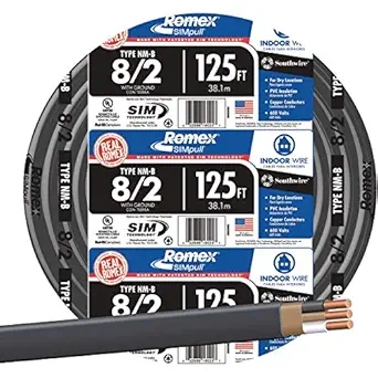 Southwire 28893602 Nonmetallic With Ground Sheathed Cable, Black