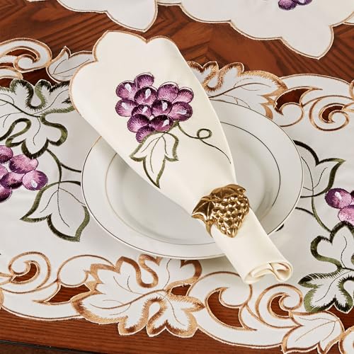 Servilletas de Tela Bordadas Touch of Class Pack de 4 miniatura 2