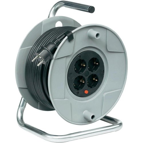 Preisvergleich Produktbild Brennenstuhl 1099160001 Kabeltrommel 50.00m Schwarz Schutzkontakt-Stecker