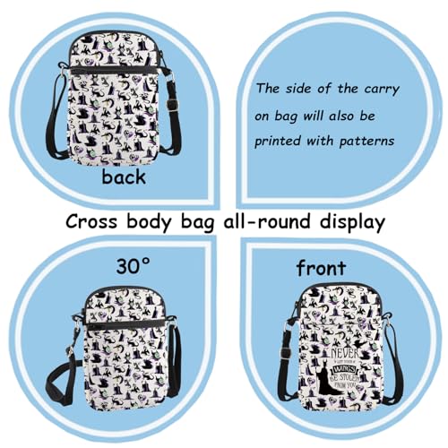 TSOTMO Evil Queen Movie Merch Villains Gift Villains Characters Crossbody Bag for Movie Fans Evil Villains Fans Bad Witches (Wings cross)3