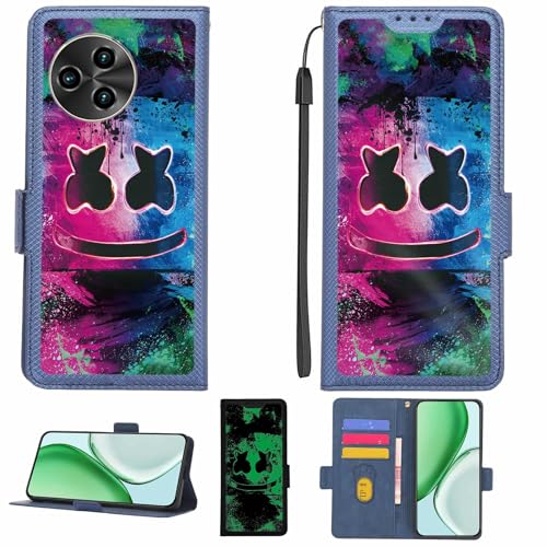 Aroepurt Case Compatible for Sunelan Mountain M9 Phone Case Flip Cover [with Tempered Glass Screen Protector][RFID Blocking][Luminous Effect] LPT-BQ