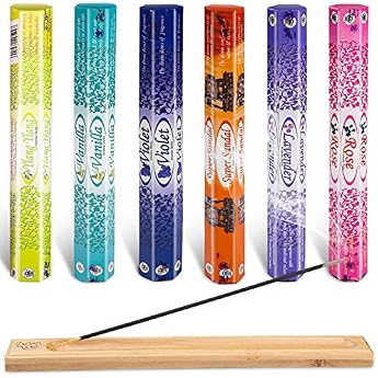 Incense Sticks Set of 6 Assorted Packs Approx. 120 Sticks