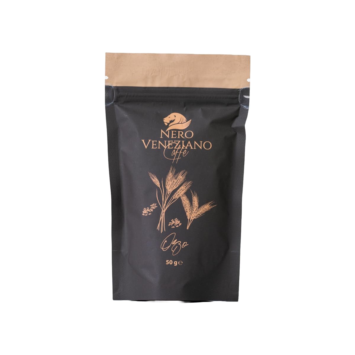 Nero Veneziano Caffè Kit Degustazione Macinato, 3x200 g Kenya, Costarica, Brazil, 1x50 g Orzo Solubile, 1x100 g Caffè Solubile Ginseng, Tostatura Media, Artigianale Italiano, Per MOKA