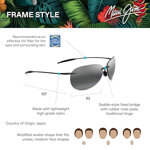 Maui Jim 421-02 Men'S And Women'S Sugar Beach Polarized Rimless Sunglasses thumb #5