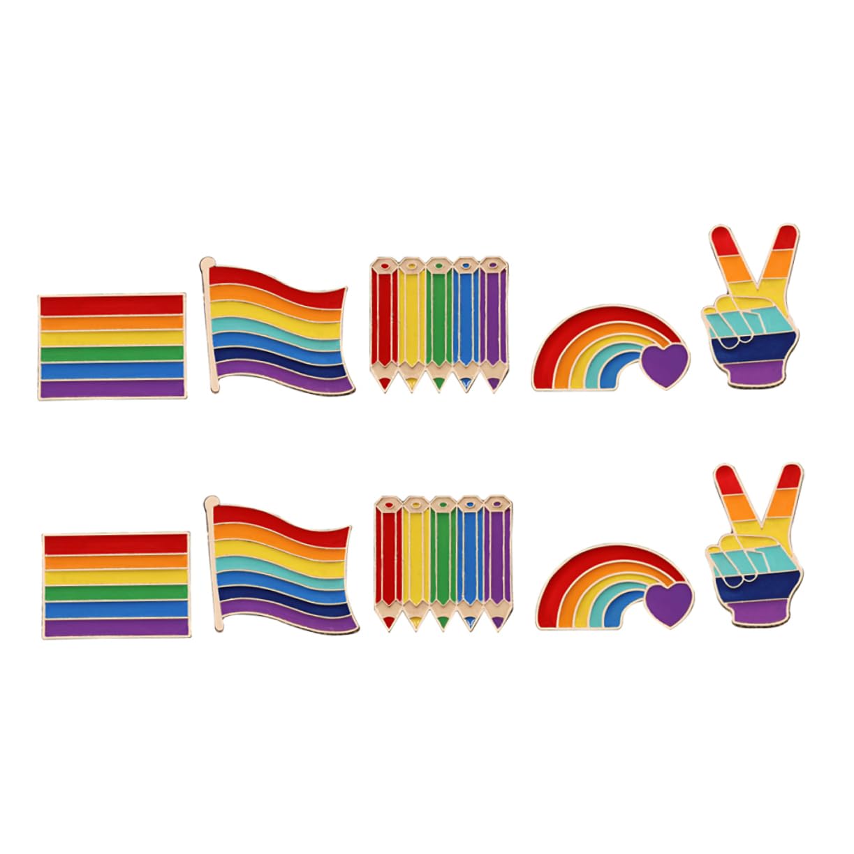 SHERCHPRY 30stücke Teiliges Bunter Regenbogen-broschen Für Kostüme Und Kleidung Kreative Anstecker Für Feste Partys Und Anlässe Aus Hochwertigem Legierungsmaterial Vielseitig Einsetzbar