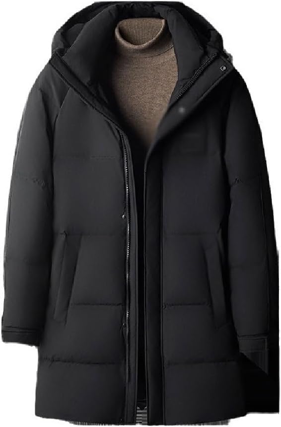 Winter Men's Hooded Down Jacket Thickened Warmth