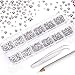 Produktbild MWOOT Nailart Strasssteine, 2000 Flatback Krystal Steinchen, 6 Größe (2-5mm) Steinen für Bekleidungsdeko, Basteln, Nagelkunst, mit Pinzette und Picker, AB Krystal Rhinestones