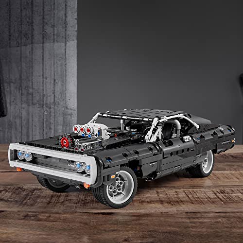 Image of LEGO Technic Fast & Furious Dom's Dodge Charger 42111 Race Car Building Set, New 2020 (1,077 Pieces)