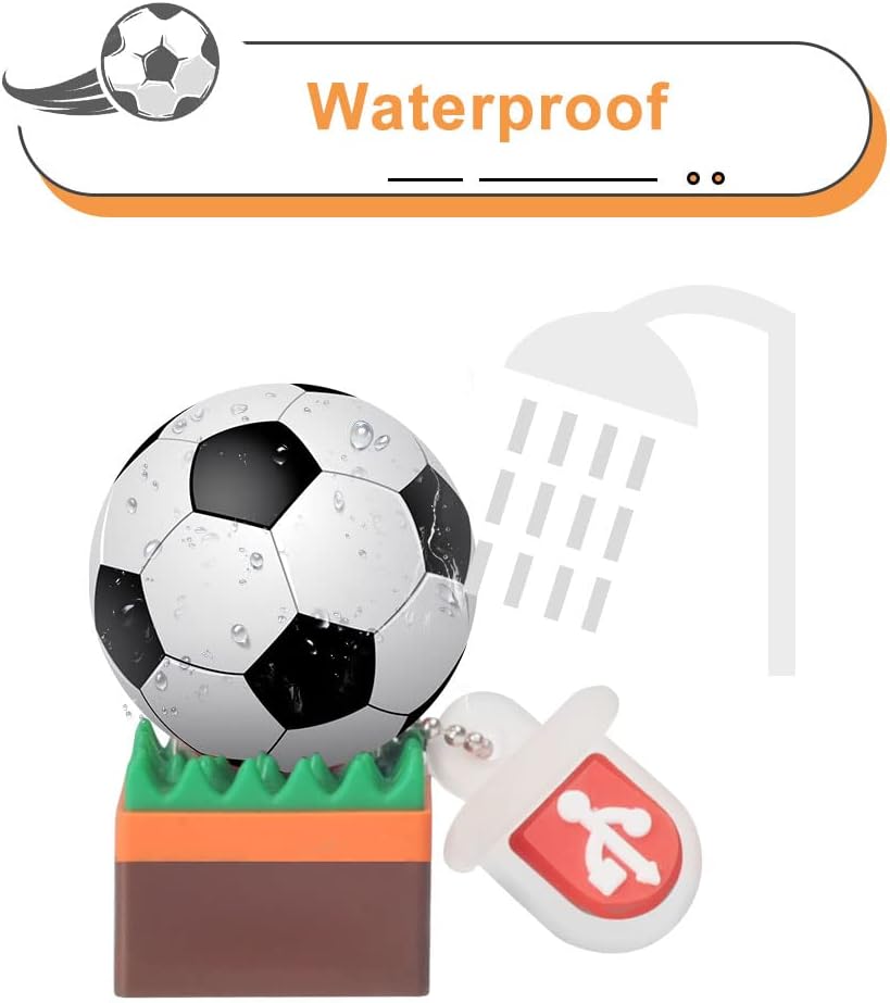 Leizhan 5 x 8GB Cute Balls USB Flash Drive, Tennis/Baseball/Soccer/Basketball/Rugby Shape Thumb Drive Memory Stick Drive Pendrive Gift for Kids, Teacher, Friends